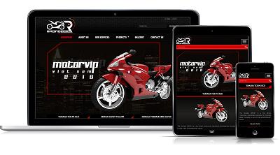 thiết kế web mẫu xe môtô #00046