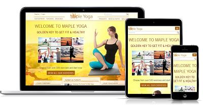thiết kế web mẫu yoga #00054